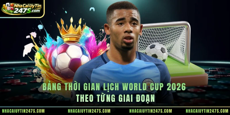 Bảng thời gian lịch World Cup 2026 theo từng giai đoạn